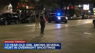 3 teens, 12-year-old girl wounded in 2 shootings, Chicago police say