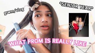 what senior prom is REALLY like *vlog/grwm*