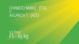 1/2 FS - 65 kg: T. ASGAROV (AZE) df. F. CHAMIZO MARQ (ITA), 7-4