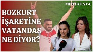 Türklüğün simgesi mi gereksiz bir hareket mi? Merih Demiral'in Bozkurt sevincine vatandaş ne dedi?