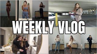 WEEKLY VLOG: my set active collection + xmas eve holiday outfit inspo + couples massage + shopping