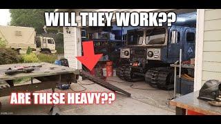 M1083A1 7 Ton trailer build Day 10 (Ramps, welding: side markers, taillights, reinforcements)