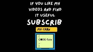 subscribe codetute