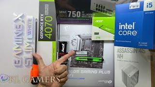 intel Core i5 14400F msi B760M GAMING PLUS WIFI RTX4070 GAMING X SLIM WHITE GAMING PC ASSASSIN 4S