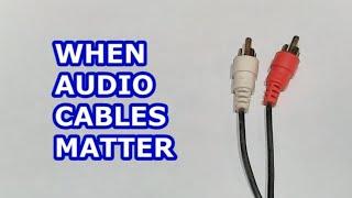 When audio cables matter - source impedance and cable capacitance