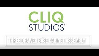 How to Assemble Three Drawer Base Cabinet Frameless - RTA Line