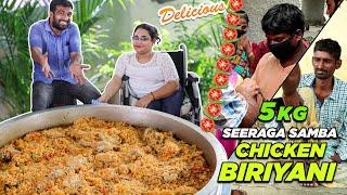 5 Kg Chicken Dum Biryani | Seeraga Samba Rice Chicken Biryani | Easy Cooking with Jabbar bhai