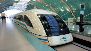 431kph Shanghai Maglev (Magnetic Levitation) train, the world's fastest commercially operating train