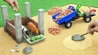 DIY Heavy Brick Carrying Trailer Science Project for Farm Animals @DIYMachinery | @MiniCreative1