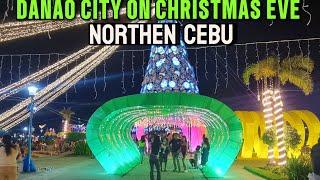 Danao city on Christmas eve. North cebu Philippines,  Walking tour