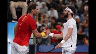 Rafael Nadal vs Nikoloz Basilashvili | ATP Cup 2020 | Highlights