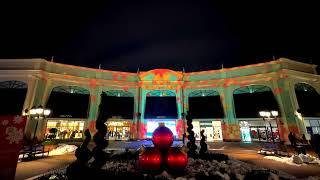 Go2 Productions   McArthursGlen Christmas Projection Mapping, Let it Snow Light Show