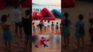 Superheroes as Real Giant  | #shorts #marvel #dc #spiderman #helavsghostriderwhowillwin #hulkhulk