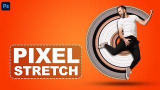 Pixel Stretch effect photoshop tutorial Easy!