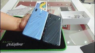 Samsung Galaxy A30 black and blue color