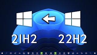 Windows 10 22H2 to 21H2 Downgrade | Unistall Windows 10 22H2 Update | Fix FPS Drop & 100% Disk