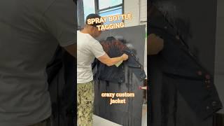  GRAFFITI ARTIST CUSTOMISES CLOTHING  Ruined or improved?  #Graffiti #graffitiart #streetart
