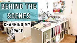 Behind the Scenes | Changing my Scrapbook Space