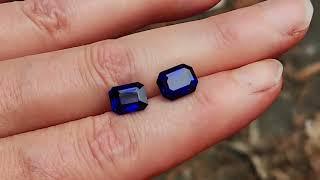 sapphire comparison. heated emerald cuts, Madagascar