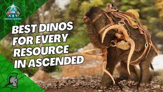 The Best creature for every resource in Ark Survival Ascended!