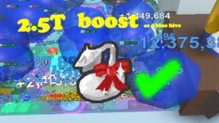 2.5t blue boost with festive bean Bee swarm simulator