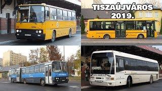 Ikarusok és még néhány busz Tiszaújvárosban hétfő délután