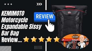 KEMIMOTO Motorcycle Expandable Sissy Bar Bag   RealRonTV Review