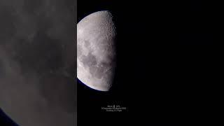 Moon  63% - 8 Ramadan 30 March 2023 Trusday 21.19pm - Svbony spotting scope sv28 25-75x70 #moon