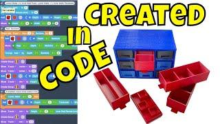 Get Organized with Auto Generated 3D Prints using Tinkercad Code Blocks