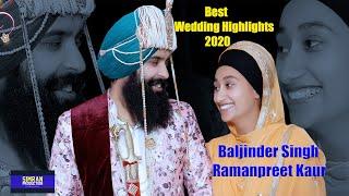BEST  WEDDING HIGHLIGHTS-2020 | BALJINDER SINGH & RAMANPREET KAUR | SIMRAN PRODUCTION | USA