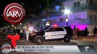 Balacera en Miami Beach causó pánico | Al Rojo Vivo | Telemundo