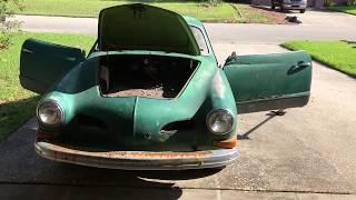 Volkswagen Karmann Ghia Vintage 1972 VW Restoration - Let's go!