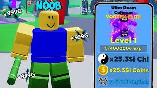 Noob With Vortex Elite Pets in Roblox Ninja Legends