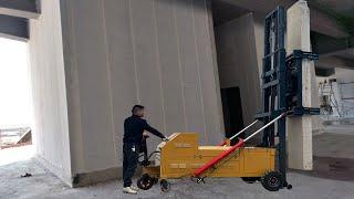 6 meter Alc wall panel installation machine work site