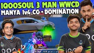 iQOOSouL 3 Man WWCD  SouL HunterZ & Saumay Domination  SouL Manya 1v4 Carnival  Team SouL 