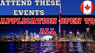 CANADA EVENTS & CONFERENCES TO ATTEND AS A VISITOR/ INVITATION TO APPLY FOR CANADA VISITOR VISA