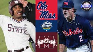 #12 Ole Miss vs #5 Miss State (Great!) | SEC Tourney Round 1 (Elimination Game) | 2024 NCAA Baseball