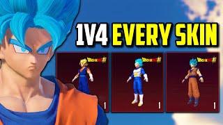 1V4 WITH EVERY DRAGON BALL SUPER SKIN!! | PUBG Mobile
