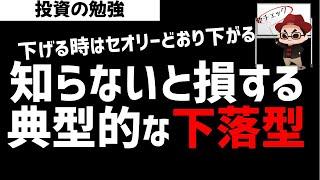 知ってないと大損する！株式相場の典型的な下落パターン！ズボラ株投資