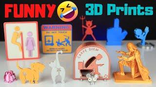 HILARIOUS Things to 3D Print  15 Best FUNNY 3D Prints