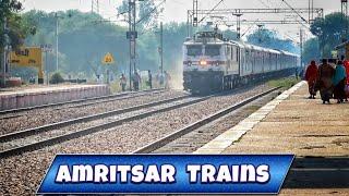 पंजाब की 3 Trains पूरी रफ्तार से जाती हुई। Punjab Bound trains at speed