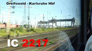 Eine der längsten Verbindungen Deutschlands: der IC 2217 Greifswald - Karlsruhe | Mitfahrt