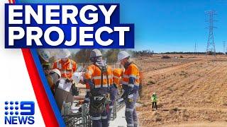 Huge project underway to construct 'energy superhighway' | 9 News Australia