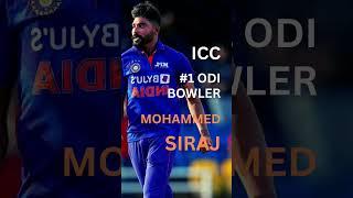 Mohammed siraj | no 1 ODI  bowler