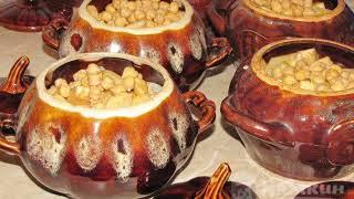 Azerbaijani piti soup in pots