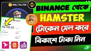 Binance থেকে Hamster টোকেন বিক্রি করে বিকাশে টাকা নিন  Hamster Token withdraw on Binance