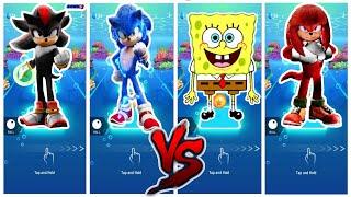 Sonic Shadow  Sonic 3  Spongebob  Knuckles  Tiles Hop EDM RushWho Is Best?