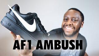 Air Force 1 x AMBUSH Black Phantom On Foot Sneaker Review QuickSchopes 481 Schopes DV3464 001