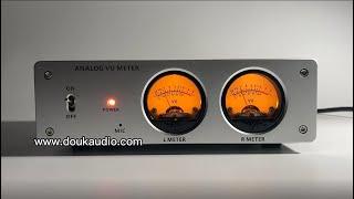 Douk Audio Analog VU Meter Panel DB Sound Level Indicator|Retro Nixie Clock|cool lights
