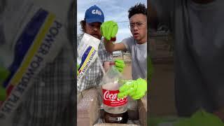 Coke vs Shock  #shorts